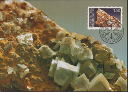 1989 Liechtenstein MC 92 Mi: LI 983°, Y&T: LI 924°, ZNr. LI 933°, Mineralien, Calzit - Altri & Non Classificati