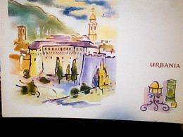 Delcampe - URBANIA (PESARO) PALAZZO DUCALE ED PRO TURISMO ILLUSTRATA VB1975  JF8060 PIEGA - Pesaro