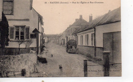 Naours Rue De L'Eglise Rue D'Amiens Camion - Naours