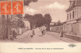 PORT Sur SAONE - Avenue De La GARE Et GENDARMERIE - VENTE DIRECTE X - Port-sur-Saône