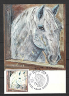 Delcampe - FRANCE. N°1982 De 1978 Sur Carte Maximum. Percheron. - Pferde