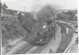 Delcampe - - 2877 - TROIS -PONTS   Septembre 1976 Locomotive  Train ( Grand Format ) - Trois-Ponts