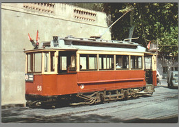 CPM - Espagne - Tramvies De Barcelona - Cotxe 58 - Serie 1 A 124 - Pl Borras - 1963 - Strassenbahnen