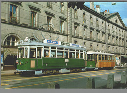 CPM - Suisse - Genève - SWP SAAS - Composition Be 4/4 67 + Bi 363 - Place De La Corraterie - Strassenbahnen