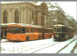 CPM - Suisse - Stadt. Verkehrsbetriebe Bern - Trolleybus 61 - Gelenktram Be 8/8 16 - Strassenbahnen