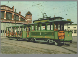 CPM - Suisse - Be 2/2 4 + B2 281 - Depot Wiesenplatz - 1977 - Strassenbahnen