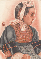 Delcampe - CP ILLUSTRATEUR  - GEO FOURRIER - PAYS BIGOUDEN - VISAGES BRETONS - Fourrier, G.