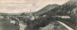 Panoramique - Lourdes - Vue Prise Du Couvent De L'immaculée Conception - Dim. 27.5/11 Cm - Carte Postale Ancienne - Lourdes