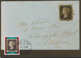 1990 Liechtenstein MC 94 Mi: LI 986°, Y&T: LI 927°, ZNr. LI 936°,  150 Jahre Briefmarken " Penny Black" - Storia Postale