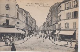 Delcampe - CPA Rue Nationale à La Place Nationale - Paris XIIIème Arrondissement - Paris (13)