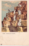 Le Caire. Cairo. Ascention Des Pyramides. Carte Impeccable Et Vierge - Caïro