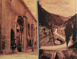Delcampe - CPA. - Les Alpes - 2CPA - SERRES L'Eglise Et Les Gorges De Montclus Route De Serres - TBE - Serre Chevalier