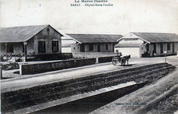 Delcampe - RABAT- 141  1 - Hôpital Marie-Feuillet. CACHET BIBLIOTHÈQUE DES OFFICIERS- RABAT-SALÉ. - Rabat