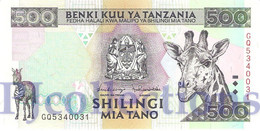 TANZANIA 500 SHILINGI 1997 PICK 30 UNC - Tansania