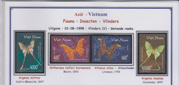 Vietnam  22-08-1998 - Butterflies