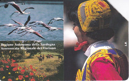 TARJETA DE ITALIA DE UNOS FLAMENCOS (FLAMENCO-FLAMINGO) - Andere & Zonder Classificatie