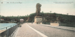 Panoramique - Verviers - Le Lion De La Gileppe - Colorisé - Dim.27.5/14 Cm - Carte Postale Ancienne - Verviers