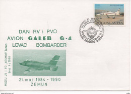 Yugoslavia, Air Force Day, Airplanes Moskito And Galeb G-4 - Covers & Documents