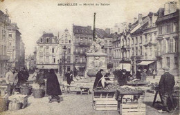 Delcampe - BRUXELLES-PLACE DU SABLON-MARCHE-MAGASIN PIANOS GOOSSENS & GRILLAERT - Plätze