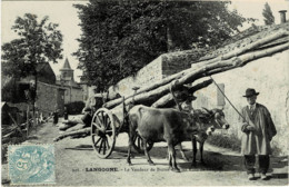 Delcampe - 48 - Lozère - Langogne - Le Vendeur De Buttes Dans Les Rues De Langogne - Langogne