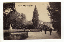 Delcampe - Cpa MONTELIMAR Jardin Public Vue Prise Du Kiosque Gente - Montelimar