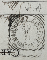 Delcampe - MARINA DI S.GIUSEPPE *(MASSA)* 30/8/01 Annullo T.R. (RR) Su Cartolina Di MASSA - PANORAMA  -  EE-739 - Massa