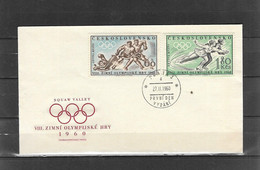 Olympische Spelen 1960, Tschohoslovakije - F.D.C - Inverno1960: Squaw Valley