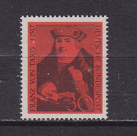 WEST GERMANY - 1967 Francis Of Taxis 30pf Never Hinged Mint - Ungebraucht
