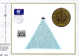 " 200 ANS DU GRAND-ORIENT DE FRANCE " Sur Feuillet CEF 1er Jour De FRANCE 1973. N° YT 1756. Parfait état. FDC - Freemasonry