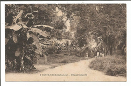 Delcampe - AFD. 0290/ PORTO NOVO ( Dahomey) - Village Indigène - Dahome