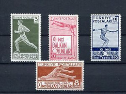 1940.TURQUIA.TURKEY.YVERT 943/46*.NUEVOS CON FIJASELLOS(MH).CATALOGO 16.50€ - Unused Stamps