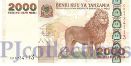 TANZANIA 2000 SHILINGI 2003 PICK 37 UNC - Tanzanie