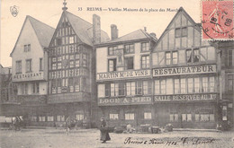 FRANCE - 51 - REIMS - Vieilles Maisons De La Place Des Marchés - Carte Postale Ancienne - Reims