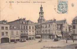 FRANCE - 51 - REIMS - Place Drouet D'Erlon - Eglise Saint Jacques - Carte Postale Ancienne - Reims