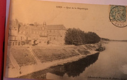 Delcampe - C P  GIEN QUAI DE LA REPUBLIQUE - Gien