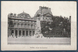 Delcampe - Carte Postale. France. Paris. Cour Du Louvre. Recto Inversé. Etat Moyen. - Louvre