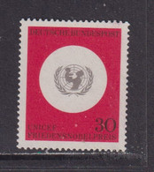 WEST GERMANY - 1966 United Nations 30pf Never Hinged Mint - Ungebraucht