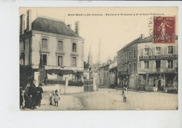 Delcampe - MONTMORILLON - Boulevard Strasbourg Et La Sous-Préfecture - Montmorillon