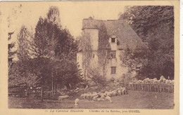 Delcampe - 19. USSEL( PRES DE) . CPA. CHATEAU DE LA REBIERE . TROUPEAU DE MOUTONS. ANNEE 1941 + TEXTE - Ussel