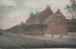 UCCLE - La Gare - L L B - Colorisé Et Animé - Carte Postale Ancienne - Uccle - Ukkel