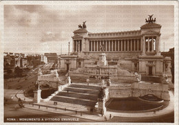 CARTOLINA  ROMA,LAZIO,MONUMENTO A VITTORIO EMANUELE-MEMORIA,CULTURA,RELIGIONE,IMPERO ROMANO,BELLA ITALIA,VIAGGIATA 1940 - Altare Della Patria