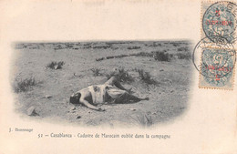 Maroc - CASABLANCA - Cadavre De Marocain Oublié Dans La Campagne - Casablanca