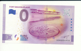 Billet Touristique 0 Euro - FORT-MAHON-PLAGE - UERG- 2020-1 - ANNIV - N° 4956 - Autres & Non Classés