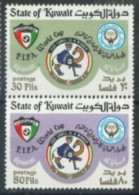 Delcampe - KUWAIT - 1982 - WORLD CUP FOTBALL CHAMPIONSHIP, SPAIN STAMPS COMPLETE SET OF 2, SG # 935/36, UMM (**). - Kuwait