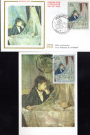 Delcampe - " LE BERCEAU De BERTHE MORISOT " Sur LOT (Enveloppe 1er Jour + Carte Maximum De 1972 N° YT 877 FDC CM - FDC