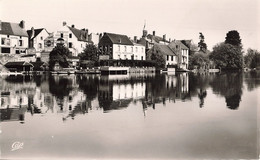 Delcampe - 77 Nemours Paysage Sur Le Loing CPSM PF Hotel Des Bords Du Loing , Restaurant Garage - Nemours