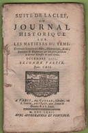 JOURNAL HISTORIQUE SUR MATIERES DU TEMS 12 1772 - COMPIEGNE - SAULIEU - CAEN - ELBEUF - VENDANGES DANS PARIS - GABELLE - Giornali - Ante 1800