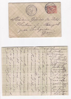 Enveloppe Et Lettre 1901, Sainte Marie De La Mer Pour Le Château De Maruejols Par Lédignan - Briefe U. Dokumente