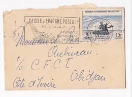 Enveloppe De 1957 Conakry Guinée Pour Abidjan Cote D’Ivoire - Lettres & Documents