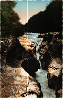 Delcampe - 74 .  LES GORGES DU FIER  LE SAUT DU FIER .. ENTREE DES GALERIES     ( Trait Blanc Pas Sur Original ) - Lovagny